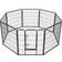 tectake Puppy Playpen 8 Corners 80cm 80x80cm