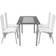 vidaXL 242913 Matgrupp, 1 Bord inkl. 4 Stolar