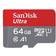 SanDisk 64GB microSDXC Class 10 SDSQUAR-064G-GN6MN Memory Card Retail w/o Adapter