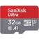 SanDisk Ultra MicroSDHC Class 10 UHS-l U1 A1 98MB/s 32GB +SD Adapter