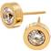Edblad Stella Studs - Gold/Transparent