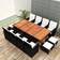 vidaXL 42532 Juego de comedor de patio, 1 Mesa incl. 8 Sillas