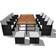 vidaXL 42532 Set da pranzo per patio, 1 Tavolo incluso 8 Sedie