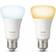 Philips Hue White Ambiance LED Lamp 9.5W E27 2 Pack