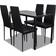 vidaXL 242986 Matgrupp, 1 Bord inkl. 4 Stolar
