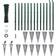 vidaXL Chain-Link Fence Set with Posts Spike Anchors 125cmx25m