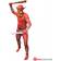 Morphsuit Jaw Dropper Red Costume Adult