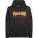 Thrasher Magazine Flame Felpa con Cappuccio nero - Black/Yellow