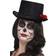 Smiffys Day of the Dead Top Hat Black with Roses