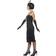 Smiffys Flapper Costume Black with Long Dress