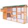 vidaXL Chicken Coop Wood 116"x64.2"x67"