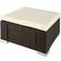 tectake Polyrattan puf med hynde