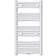 vidaXL (140852 ) 600x1160 Vit, Krom
