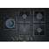 Siemens Mesa Gas Vidrio 75cm Negro Flor Plan Ep7a6sb20