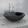 vidaXL Lavabo De Vidrio Templado Negro 42 cm