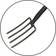 Rolson Border Fork Wooden Handle 82642