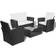 vidaXL 42642 Loungeset, 1 Bord inkl. 2 Stolar & 1 Soffor