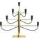 Star Trading Milan Black Ponte di Candele 60cm