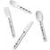 Design Letters Eat & Learn Toddler Fork, Knife & Spoon Set 4-pack