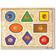 Melissa & Doug Deluxe Jumbo Knob Wooden Puzzle Geometric Shapes 8 Pieces