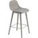 Muuto Fiber Wood Base with Backrest Sgabello da bar 87.5cm