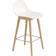 Muuto Fiber Wood Base with Backrest Bar Stool 87.5cm