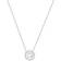 Swarovski Sparkling Dance Round Necklace - Silver/White