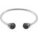 Thomas Sabo Bracelet jonc tête de mort avec pavé noir AR083-643-11-XL noir/argenté