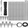 vidaXL Chain-Link Fence Set with Posts Spike Anchors 125cmx25m