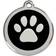 Red Dingo Enamel Paw Print Small