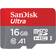 SanDisk 16GB microSDHC Class 10 SDSQUAR-016G-GN6MN Memory Card Retail (1 Pack) w/o Adapter Retail