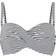 Panache Anya Stripe Bandeau Bikini Top - Black/White