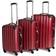 tectake Set de 3 Valises Rigides ABS Rouge