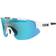 Bliz Matrix 52804-03 Shiny White/Smoke w Blue Multi Lunettes