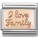 Nomination Composable Classic I Love Family Link Charm - Silver/Rose Gold