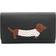 Mala Leather Best Friends Sausage Dog Flap Over Purse - Black