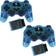 ZedLabz Wireless RF Double Shock Vibration Controller 2 - Blue