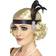 Smiffys Satin Charleston Headband Black