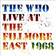 The Who - Live at The Fillmore East: Saturday April 6, 1968 (Vinyl)