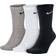 Nike Value Cotton Crew Training Socks 3-pack - Grey/White/Black