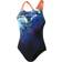 Speedo StormFlow Digital Powerback Swimsuit - Black/Blue