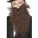 Smiffys Longue Barbe Et Moustache Marron Marron