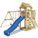 Wickey Parco giochi in legno MultiFlyer Tetto in legno Giochi da giardino con altalena e scivolo Casetta da gioco per l'arrampicata con sabbiera e scala di