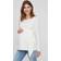 Mamalicious Feminine Maternity Top Long Sleeved White/Bright White (20008166)