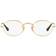 Ray-Ban OVAL Monture Doré arista Verres Incolore 48-21