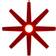 Bsweden Fling Red Advent Star ∅ 78cm