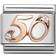 Nomination Composable Classic Link Number 50 Charm - Silver/Rose Gold/Transparent