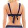 Panache Anya Cruise Halterneck Bikini Top - Navy/White