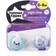 Tommee Tippee Sucette de nuit 06 mois Lot de 2 sucettes phosphorescentes avec capsule de stérilisation réutilisable Bleu