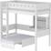 FLEXA White High Bed with Casa Module 42.9x82.7"